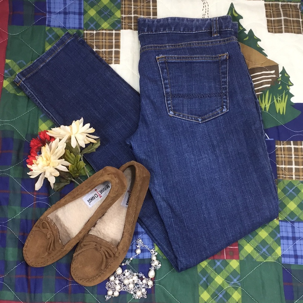 Lands End Canvas Slim Leg Skinny Jeans 29